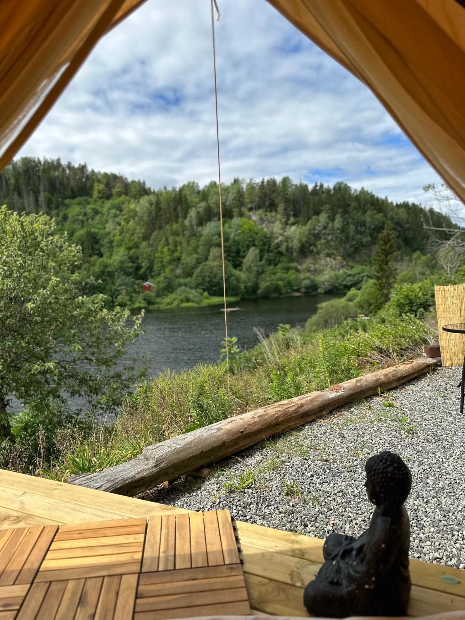 Glamping On Idyllic Lake, Paddle Boards & Rowboat Porsgrunn Exteriér fotografie